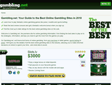 Tablet Screenshot of gambling.net